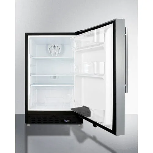 Summit 21" Stainless Steel Door All-Refrigerator ALR47BCSSHV