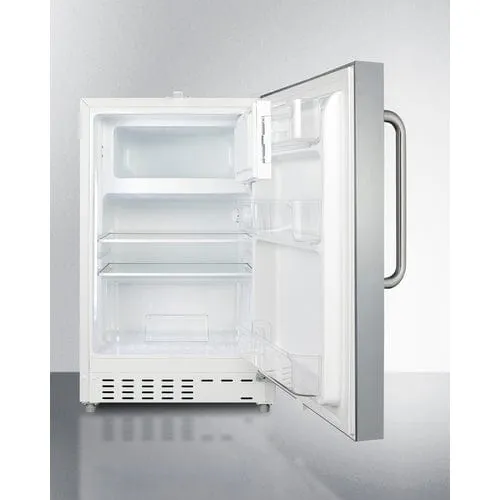 Summit 21" Stainless Steel Finish Refrigerator-Freezer ALRF48CSS