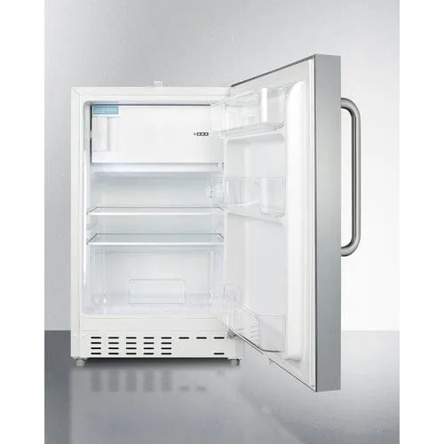 Summit 21" Stainless Steel Finish Refrigerator-Freezer ALRF48CSS