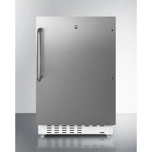 Summit 21" Stainless Steel Finish Refrigerator-Freezer ALRF48CSS