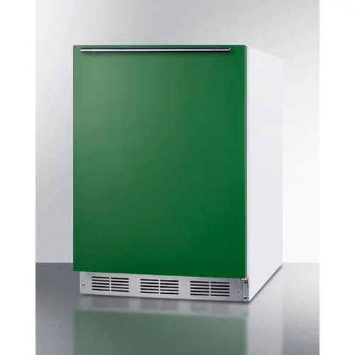 Summit 24" ADA Complaint Green Finish All-Refrigerator BAR611WHGADA