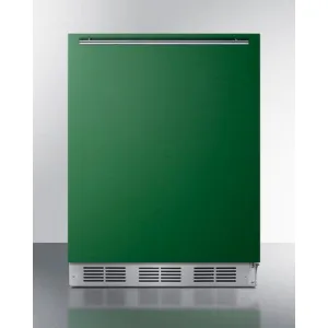 Summit 24" ADA Complaint Green Finish All-Refrigerator BAR611WHGADA