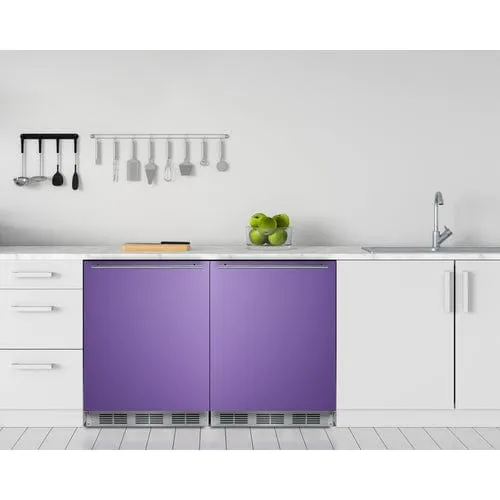 Summit 24" ADA Undercounter Purple Door All-Refrigerator BAR631BKPADA