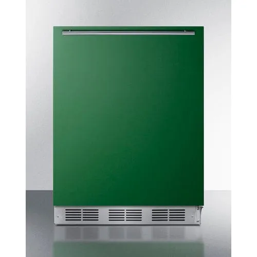 Summit 24" Green Finish All-Refrigerator BAR611WHG