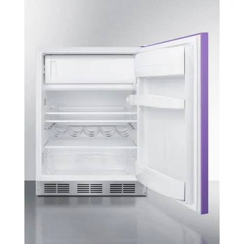 Summit 24" Purple Finish Refrigerator Freezer BRF611WHP