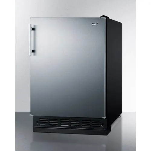 Summit 24" Residential Reversible Door Refrigerator-Freezer CT66BK2SSRS