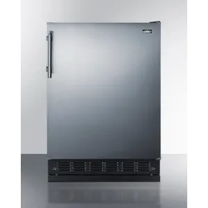 Summit 24" Residential Reversible Door Refrigerator-Freezer CT66BK2SSRS