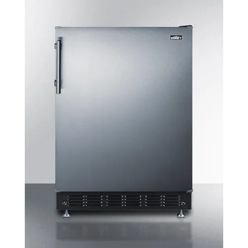 Summit 24" Residential Reversible Door Refrigerator-Freezer CT66BK2SSRS