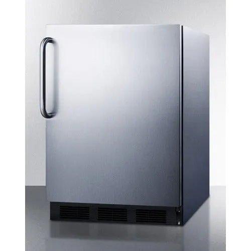 Summit 24" Stainless Finish Refrigerator-Freezer CT663BKCSS