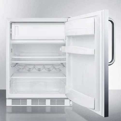 Summit 24" Stainless Steel Finish Built-In Refrigerator Freezer CT661WCSS