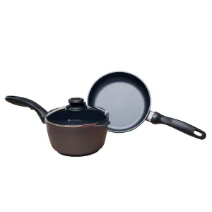 Swiss Diamond 3 pc. set - Fry Pan and Saucepan