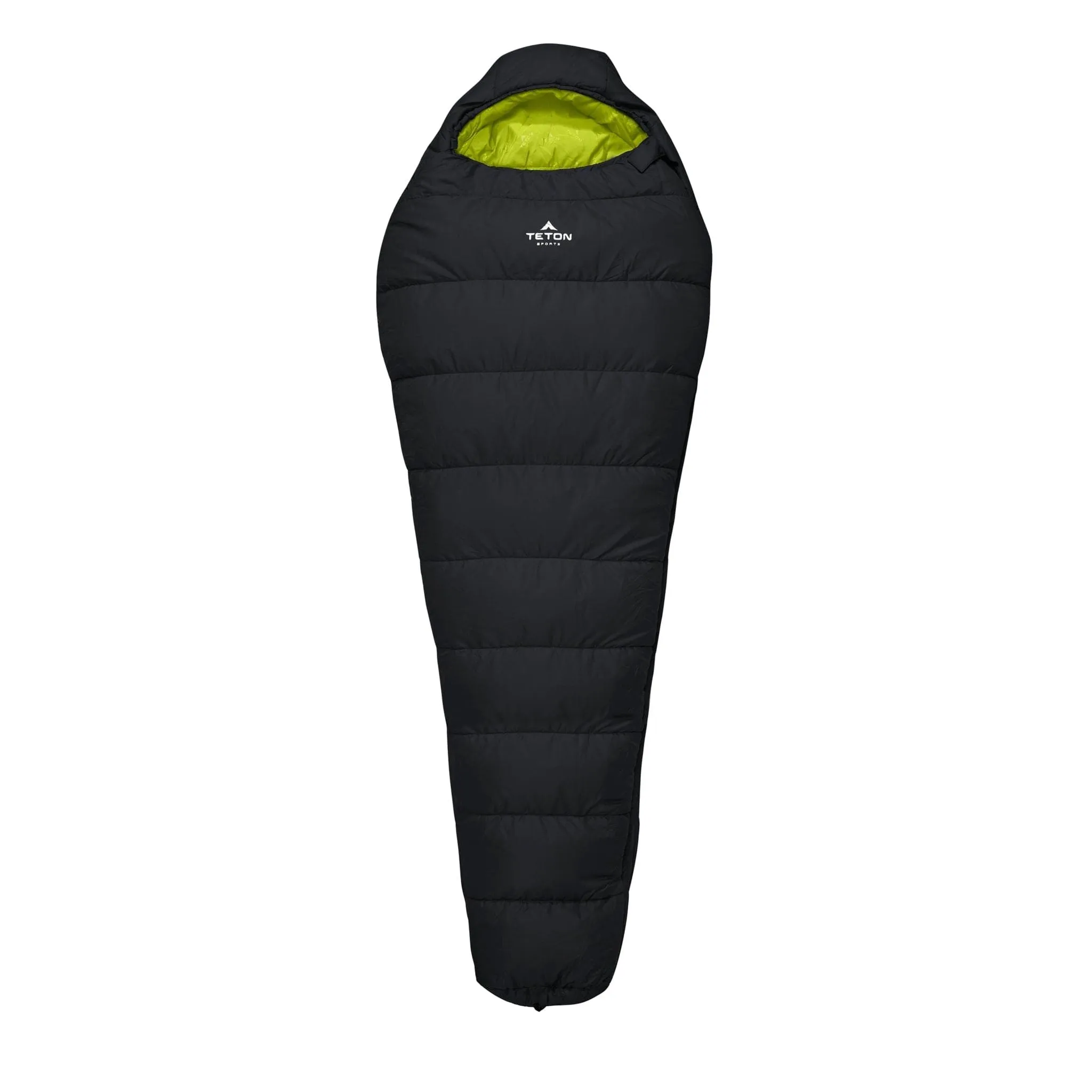 Teton Sports LEEF -7˚c/20˚f Mummy LONG Sleeping Bag in Black/Sage