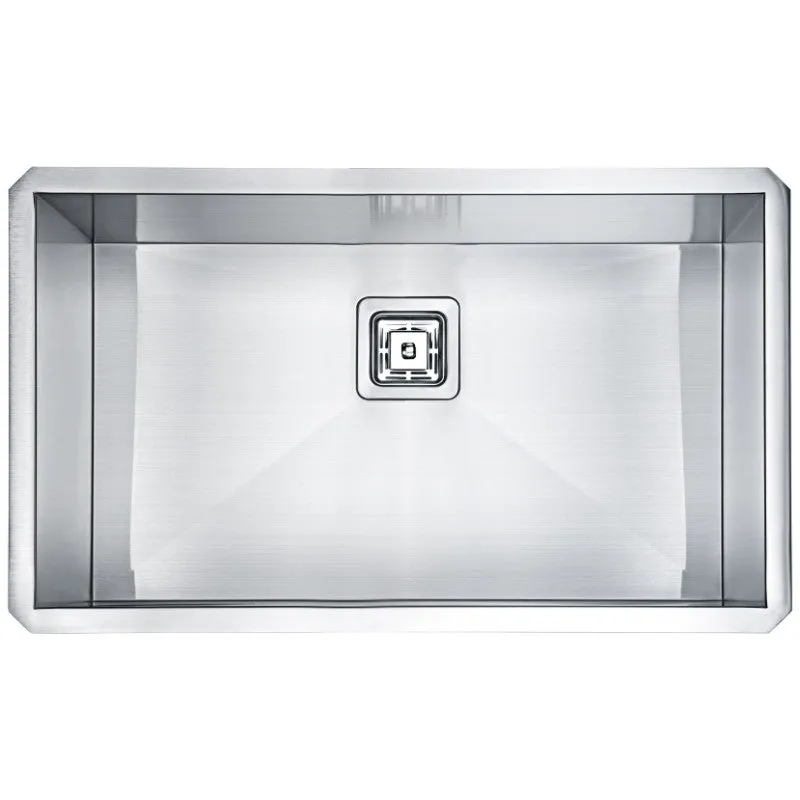 Vanguard 30" Single Basin Undermount Kitchen Sink in Brushed Satin