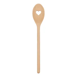 Wooden Heart Cooking Spoon - 30cm - By Argon Tableware