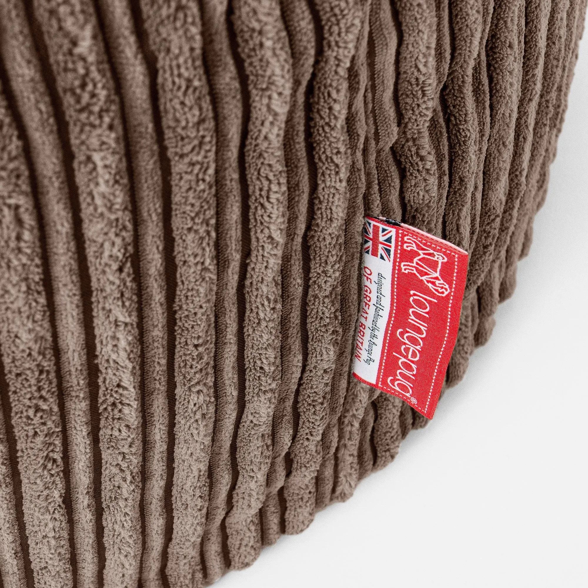 XXL Cuddle Cushion - Cord Mocha Brown